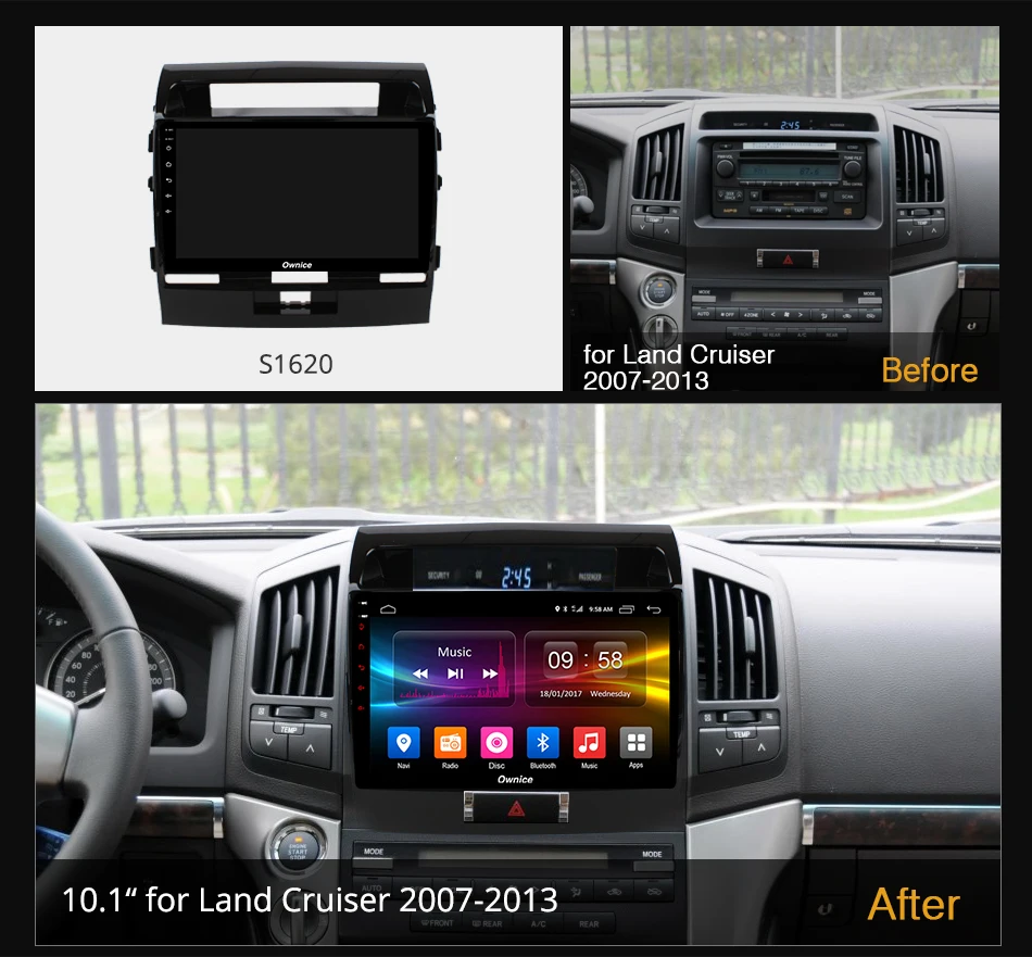 Ownice Android 10 0 автомобильный DVD навигатор GPS плеер для Toyota Land Cruiser 11 200 2007 2015 k3 k5 k6 DSP 4G