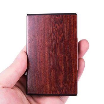 

Bycobecy Metal Business Card Box 2020 Fashion Name Card Case RFID Blocking Smart Wallet Different Pattern Credit Card Holder