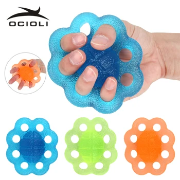 

Silicone Hand Grip Finger Rehabilitation Training Arm Strengthener Resistense Pow Carpal Expander Trainers Gripping Ring Therapy
