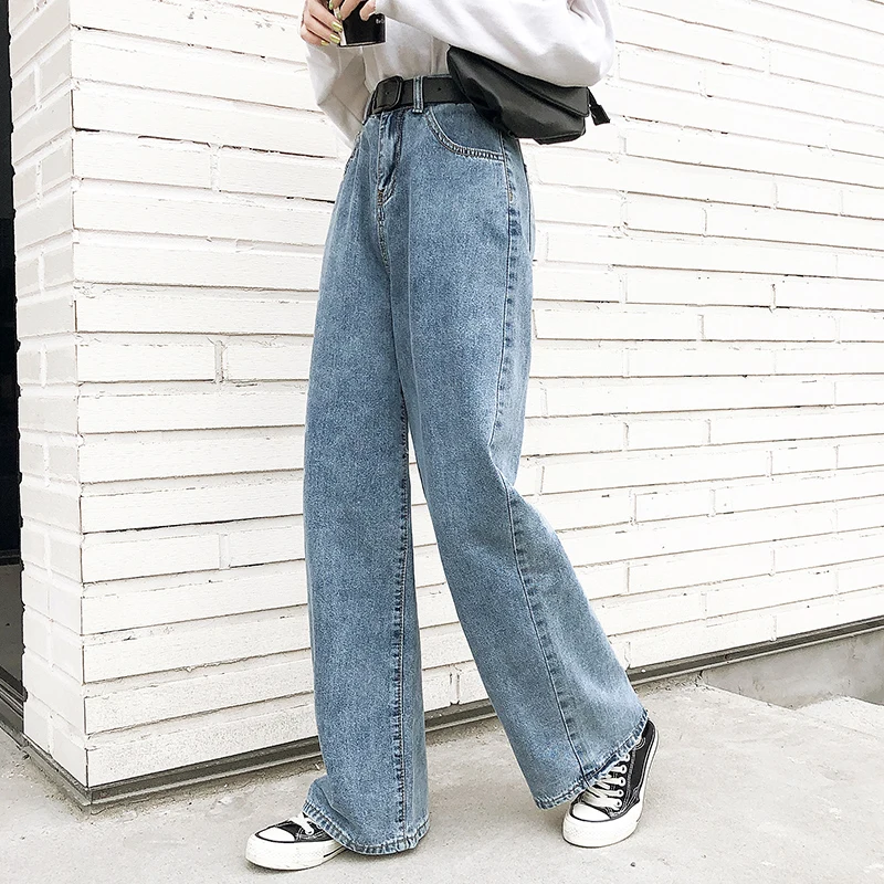 wide leg mom jeans