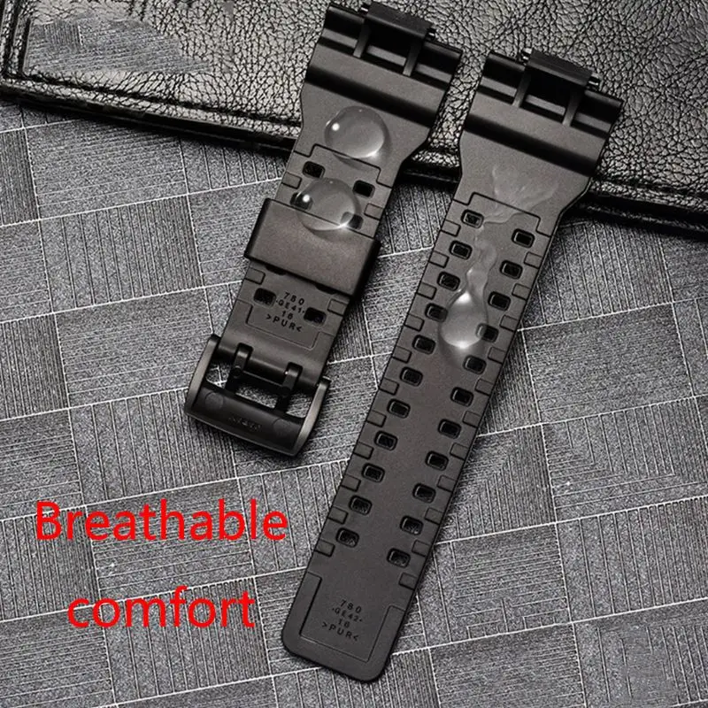 

1Set Soft Silicone Watchband Metal Clasp Wrist Strap Bracelet Watch Case Replacement for Casio G-SHOCK GA-700 Smart Watch Access