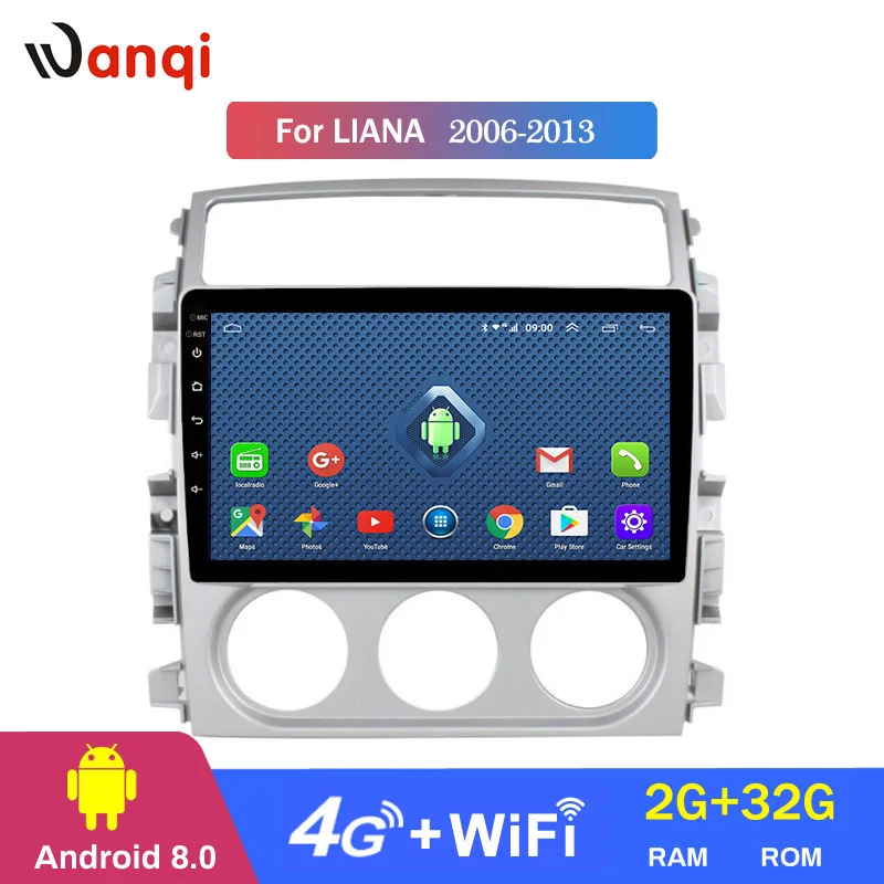 

4G Lte All Netcom 9 Inch Android 8.0 Car Dvd Gps Player for Suzuki LIANA 2006-2013 built-in Radio Navigation Bt Wifi