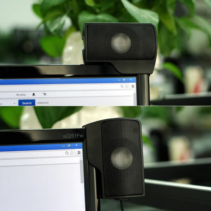Мини Портативный USB клип на звуковой бар стерео динамик для ноутбука MP3 PC VH99