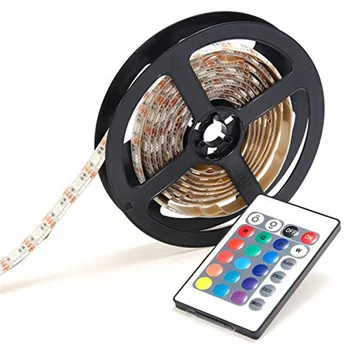 

LED Strip Lights RGB Color Change 5050 leds lights Battery Power with 24 Key IR Remote Control 0.5m 1m 2m
