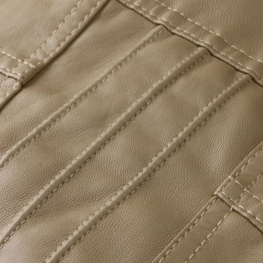 Abrigos mujer invierno зимнее пальто женское короткое пальто куртка из искусственной кожи пальто на молнии Верхняя одежда с карманами manteau femme