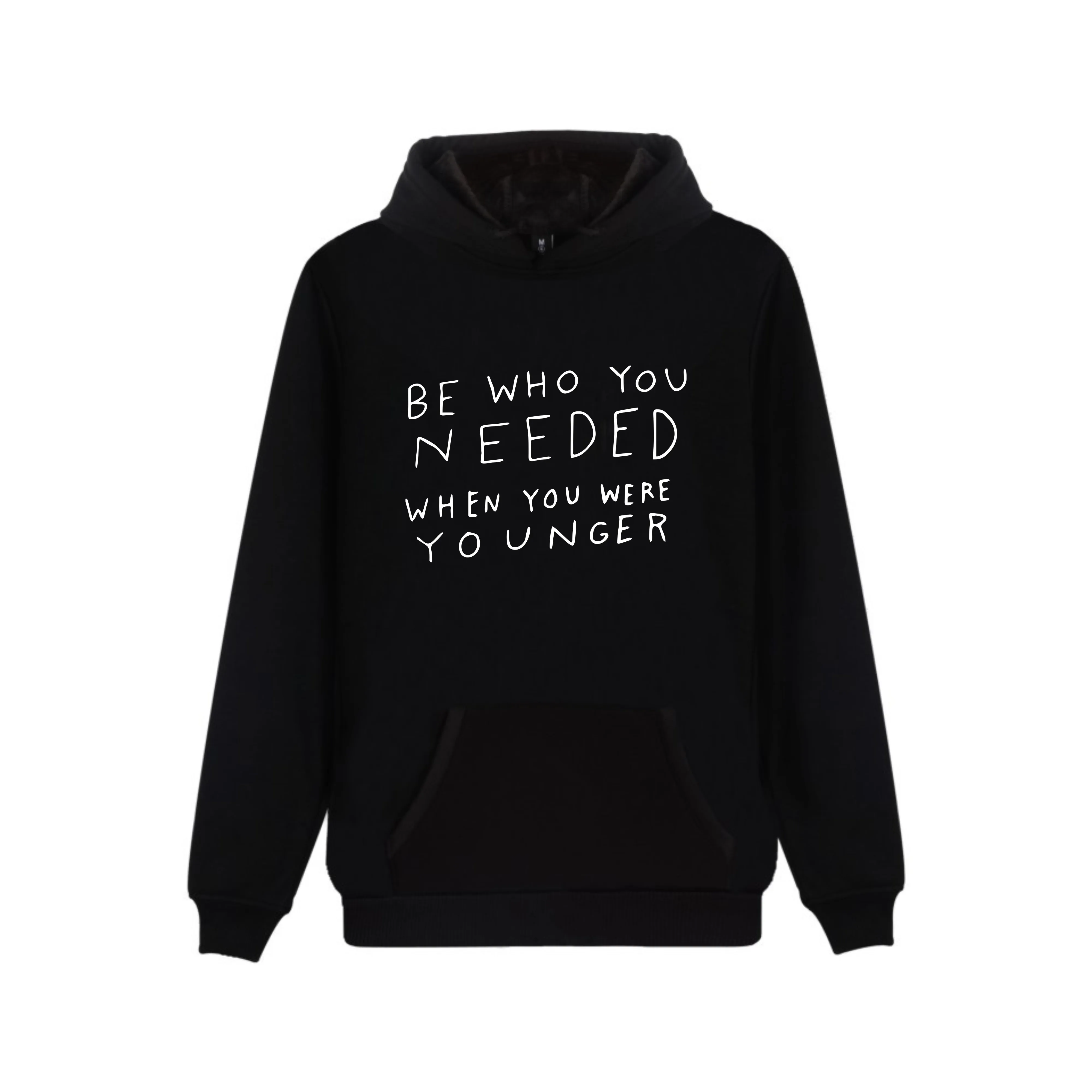 2019 Повседневная Толстовка с капюшоном и надписью BE WHO YOU Need 2D Женская/Мужская
