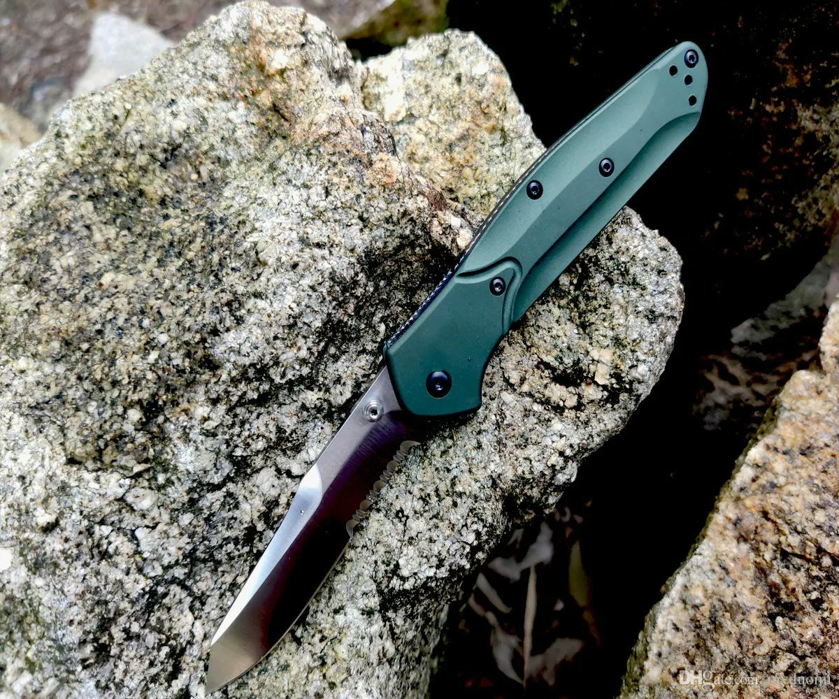 B Высокое качество BM 940 складной нож 3," S30V атласное гладкое лезвие, фиолетовый анодированный разделитель titanium, зеленые алюминиевые ручки - Цвет: B