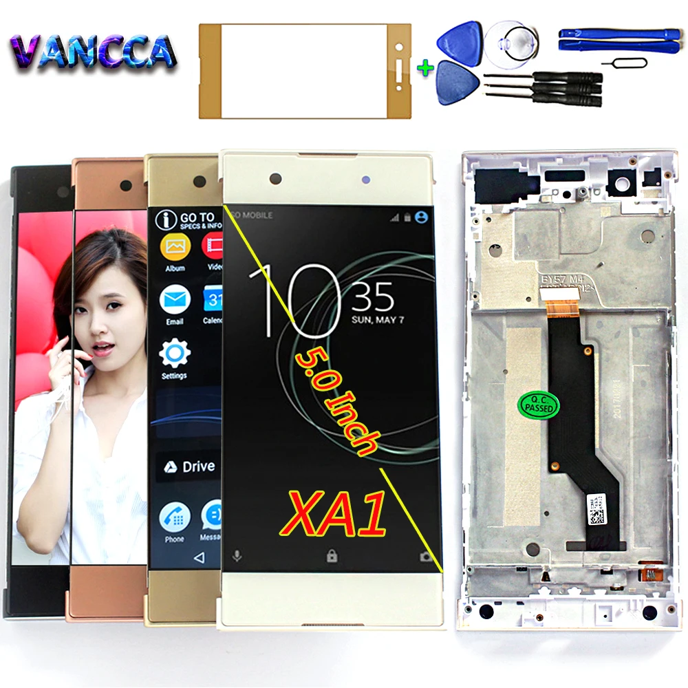 Для SONY 5 0 дюймовый ЖК дисплей для Xperia XA1 G3116 G3121 G3123 G3125 G3112 сенсорный экран