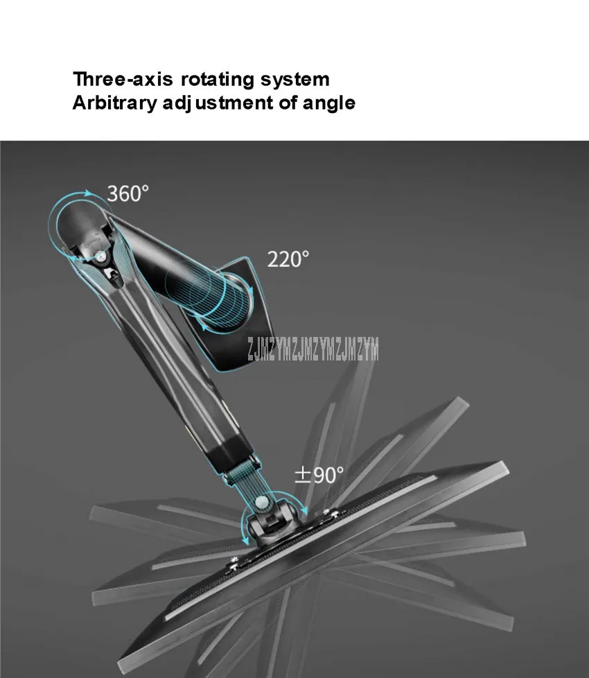 Настольная подставка для ЖК-монитора, подставка для дисплея, держатель для экрана, вращающийся кронштейн для монитора, подходит для 1"-27", максимальная поддержка 9 кг