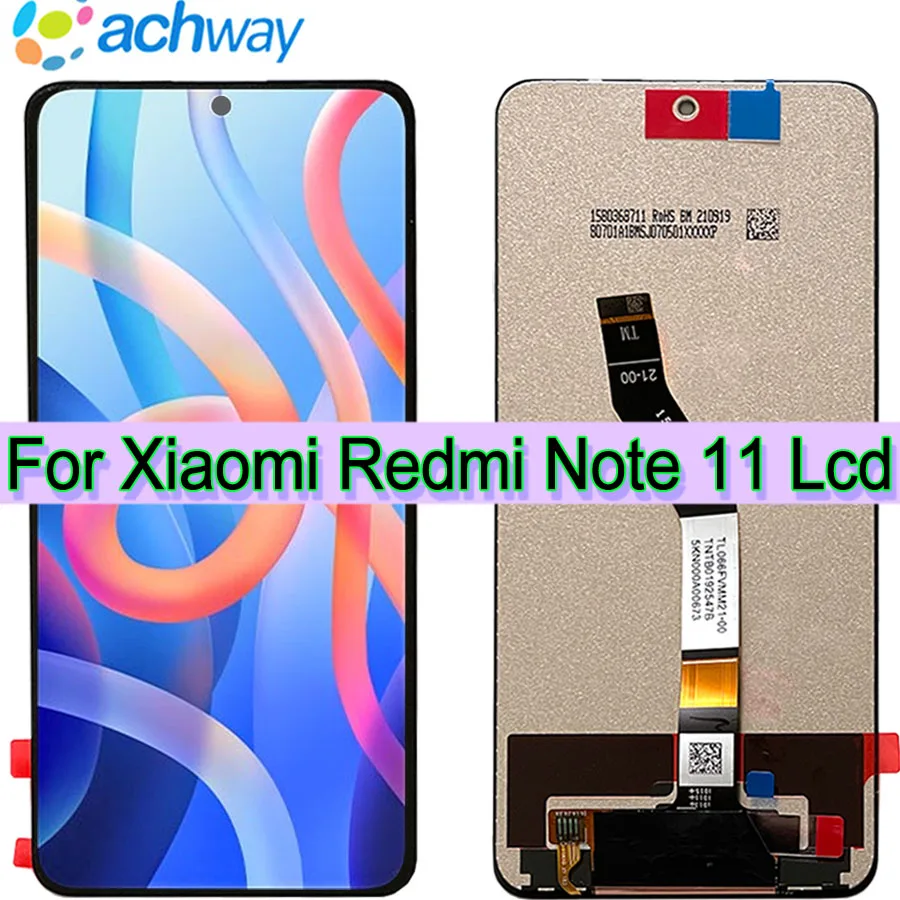 

6.6"Tested New For Xiaomi Redmi Note 11 LCD 5G Display Touch Screen Assembly Replacement For Redmi Note11 LCD Screen With Tools
