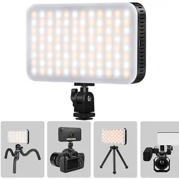 

Portable LED Video Light Dimmable 2700K-6500K On Camera Fill Light 3000mAh Photography Lighting Lamp For DSLR Camera Accessories
