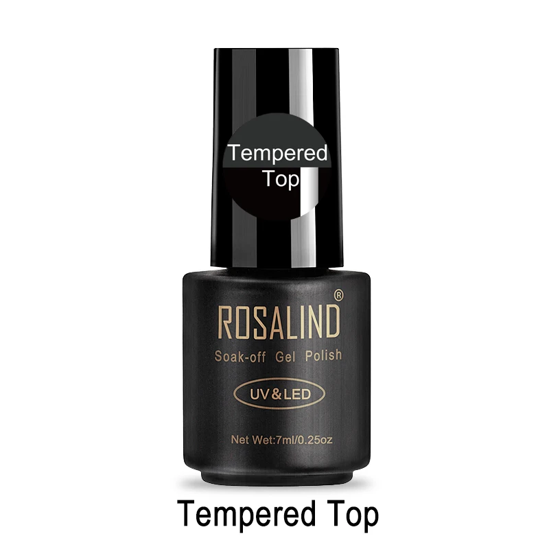 ROSALIND неоновый гель для ногтей Набор для маникюра УФ светодиодная база для ногтей верхнее покрытие гель для ногтей лак для ногтей 7 мл растворимый лак - Color: RATTOP