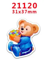 PR21120 30 шт/Плоская задняя часть полимерные персонажи мультфильмов diy украшения ремесла аксессуары DIY материалы ручной работы PR20754 - Цвет: PR21120
