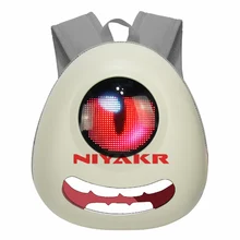 Sac à dos LED pour enfants, affichage intelligent Programmable rvb, panneau polychrome pour l'étude