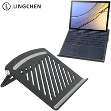 LINGCHEN Laptop Stand For MacBook Air Portable Foldable Support 10 17 inch Desk Tablet Notebook Stand Adjustable Laptop Stand