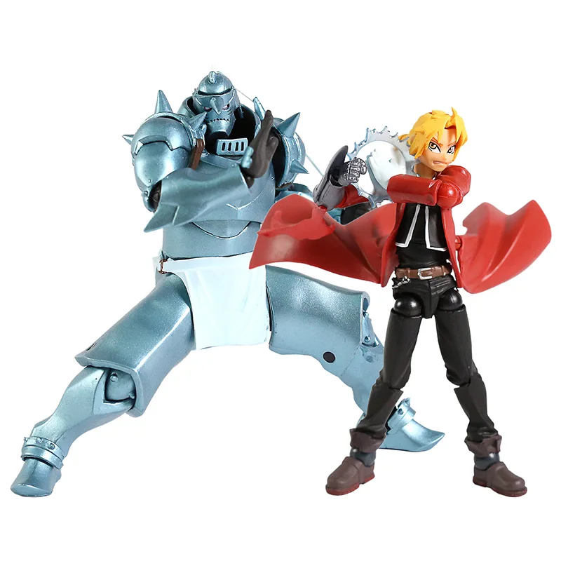 Revoltech Yamaguchi 116 Fullmetal Alchemist Edward Elric / 117 Альфонс Элрик ПВХ фигурка Коллекционная