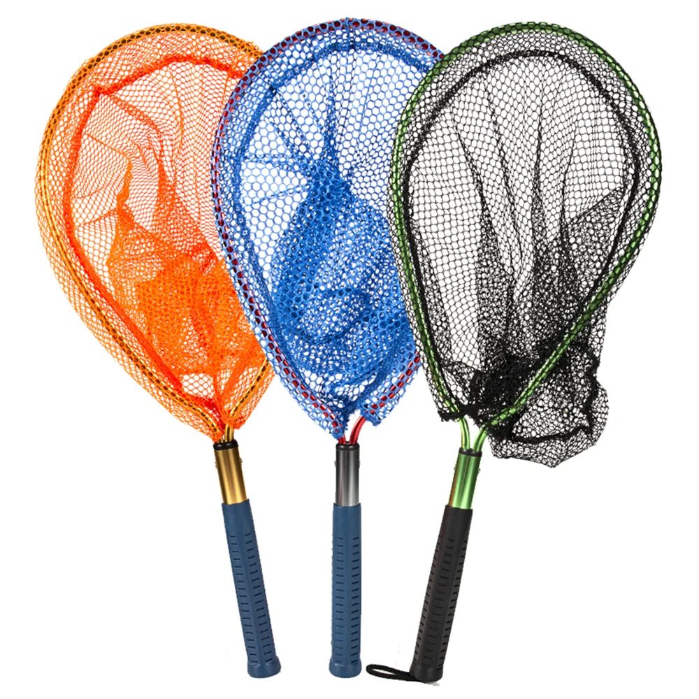 

Kids Fishing Landing Net Portable Fishing Net with Nylon Mesh Aluminum Pole Perfect For Catch And Release