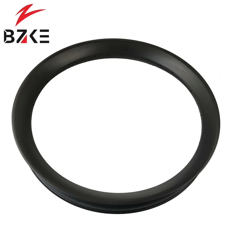 Flash Deal BZKE 27.5 inch carbon fat bike rim 85mm width 40mm deep  27.5er carbon rims for fat bicycle carbon snow bicycle rims tubeless 6