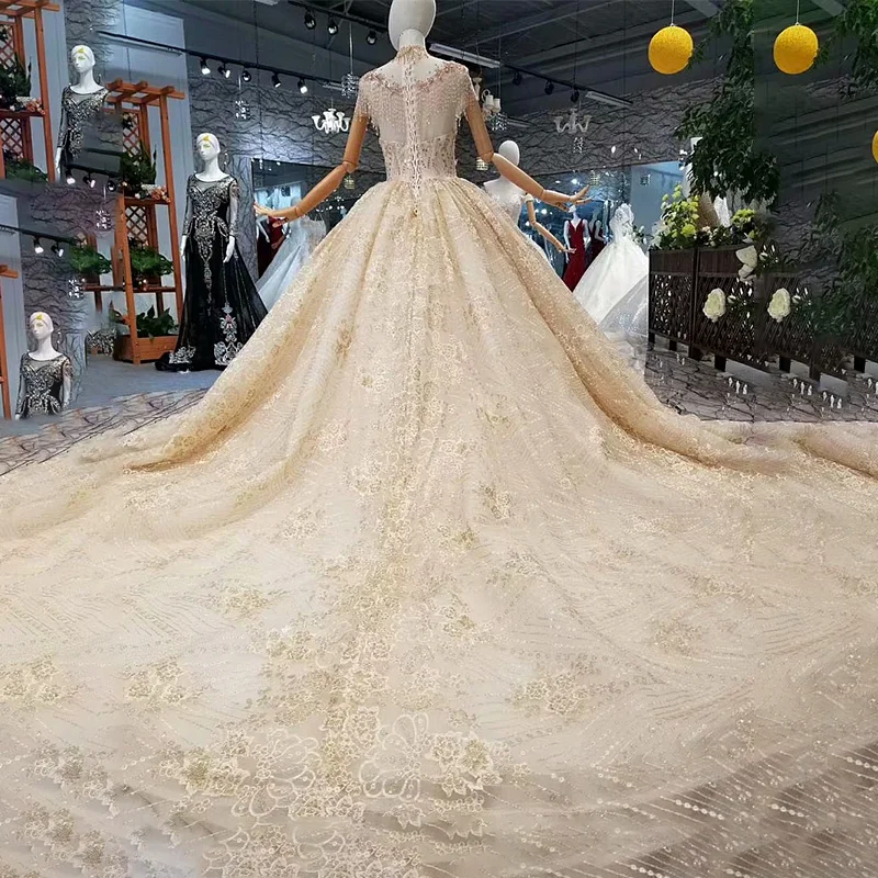 LS012477 роскошные длинные вечерние платья dubai золотые кружевные бусины с капюшоном