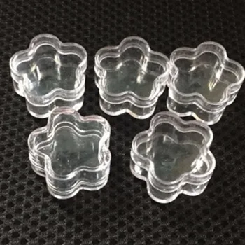 

1pcs 4g Small Clear Cosmetic Makeup Pots Empty Plastic Sample Jar Art Container Eyeshadow Cream Lip Balm Storage Box