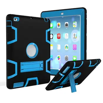 

New Anti-fall Anti-dirt Scratch-proof Heavy Duty Protective Case With Kickstand Tablet Cover Protector For IPad 5/6/Air 1/2