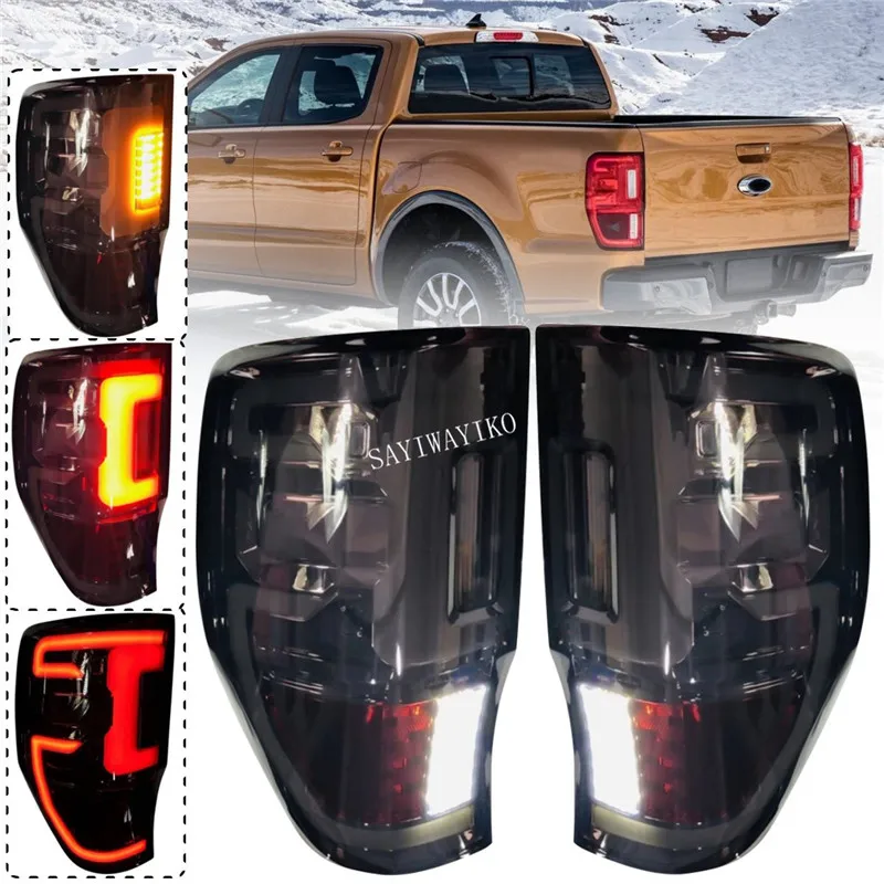 2012- для ford Ranger T6 T7 T8 пикап изогнутый светильник дневной ходовой светильник светодиодный ranger задний светильник s