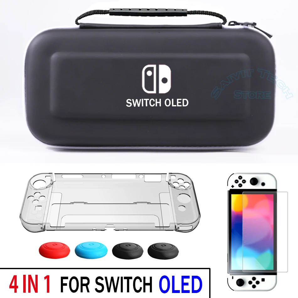 닌텐도 스위치용 OLED 케이스 커버, EVA 여행 보관 가방, 화면 보호기, PC 하드 쉘, 닌텐도 스위치용 액세서리