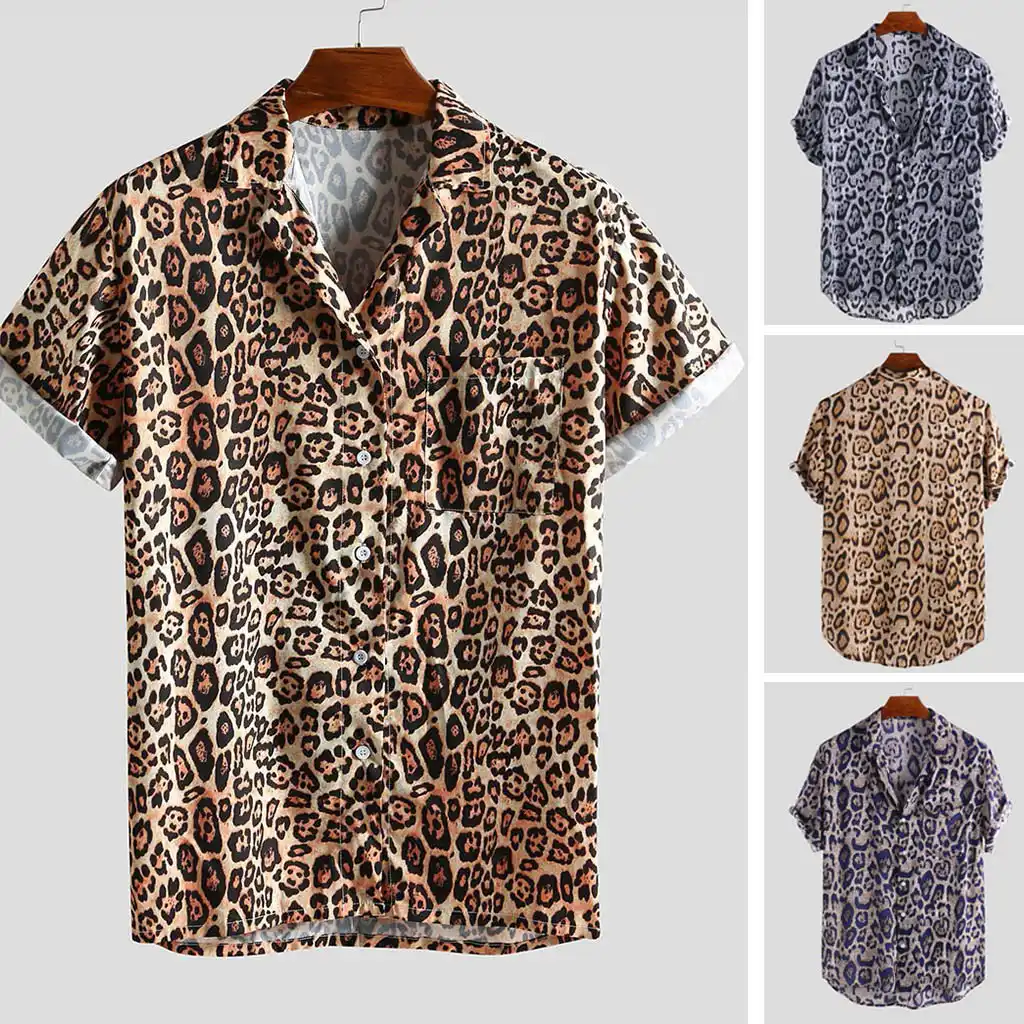 camisas leopardo hombre