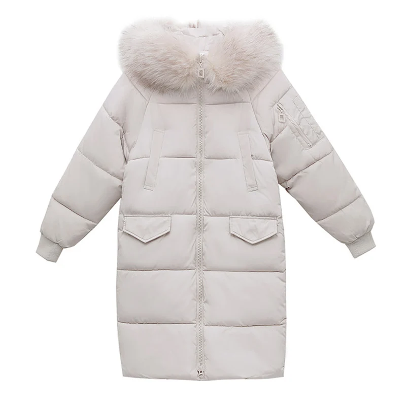 

Women's winter jacket fur collar female jacket slim cotton-padded long jacket outerwear winter Thicken coat parka Plus size 2904