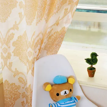 

Villa European-style Jacquard Window Screen Is Suitable for Bedroom Living Room Floor To Ceiling Window Screen Curtain