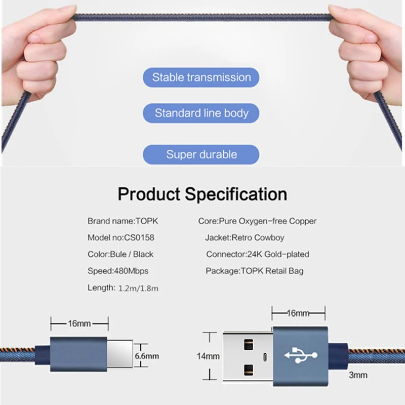 3A usb type-C кабель для samsung Xiao mi Red mi Note 7 mi 9t провод для быстрой зарядки USB-C зарядное устройство для мобильного телефона huawei P30 type-c кабель