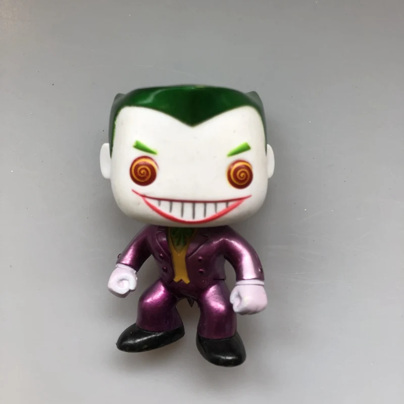 Черный Эксклюзивный Funko pop используется DC металлический Супермен Flash Wonder Woman Бэтмен Виниловая фигурка Коллекционная модель свободная игрушка - Цвет: Черный