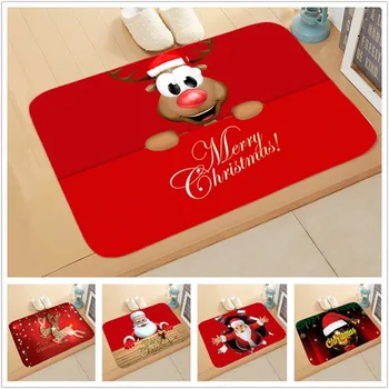 

Christmas Decor for Home Christmas Mat Outdoor Carpet Doormat Santa Ornament New Year 2021 Navidad Deco Noel Kerst Christmas