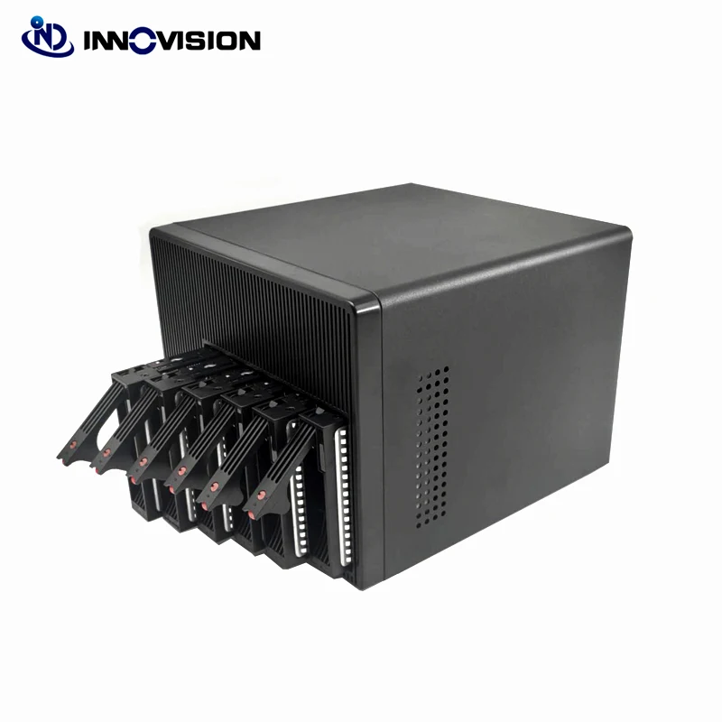 하이 퀄리티 NAS 스토리지 케이스, 핫스왑 서버 섀시, 6GB SATA 백플레인, 6 베이, 2024 신제품