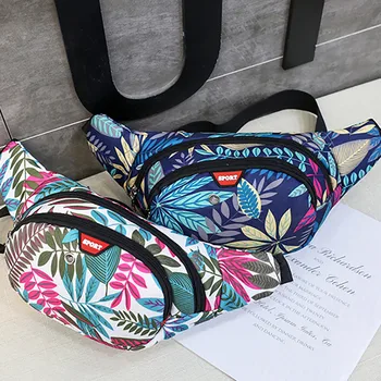 

3D Colorful Print women waist Bag girls fanny packs Hip Belt Bags Money Travelling Mountaineering Mobile Phone Bag Waist Packs