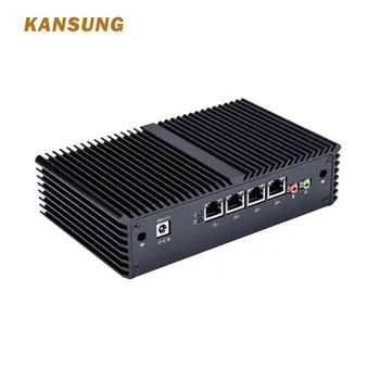 Kaufen Micro Server Linux Fanless I7 Mini PC Barebone Windows 7 I7-5500U 4 Lan Box Computer Fanless Firewall Router Mini Computer