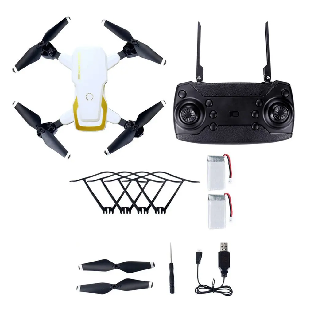 LF609 2,4G Wifi FPV RC Дрон с камерой 0.3MP/2.0MP бесщеточный Радиоуправляемый квадрокоптер RTF складной 3D откидной держатель на голову дропшиппинг - Цвет: White 2MP 2B