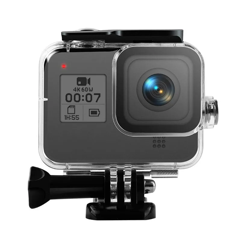 Подводный водонепроницаемый чехол для GoPro Hero 8 защитный чехол Корпус черный объектив камеры 60 м аксессуары для дайвинга и плавания