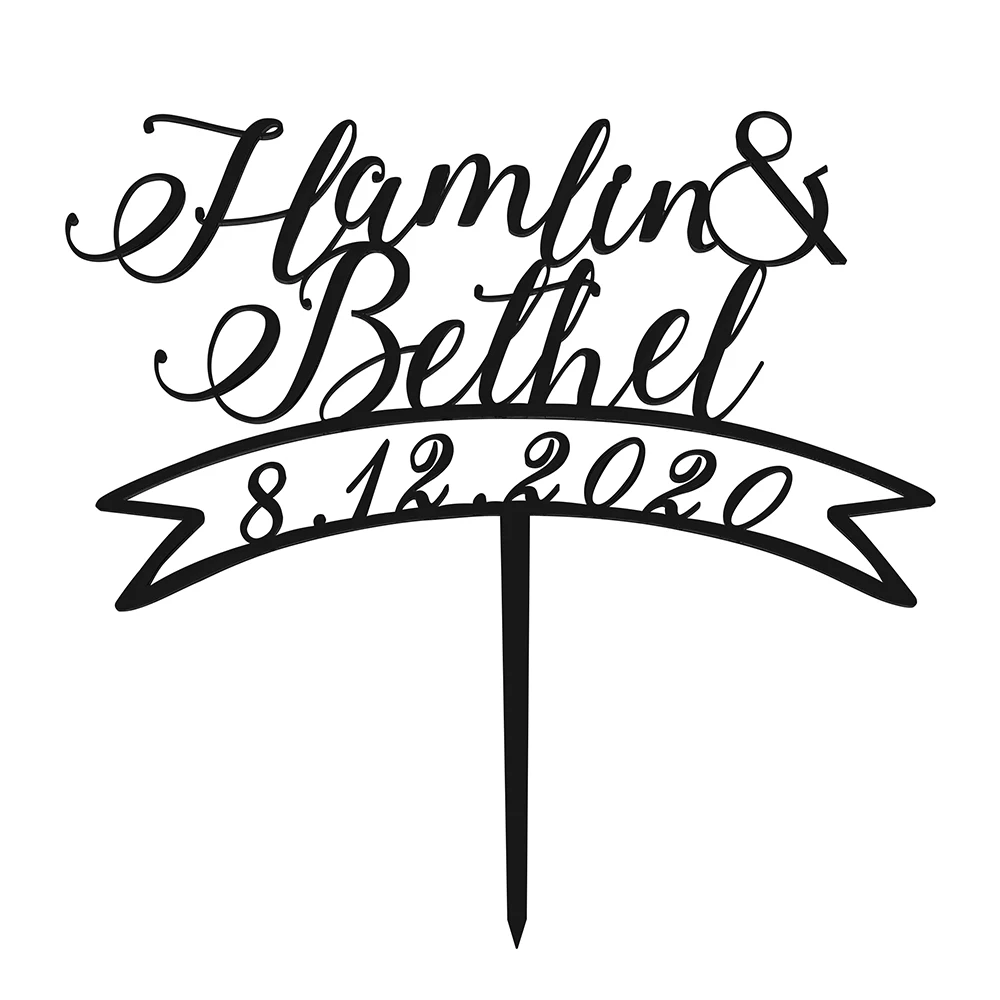 

Personalized Engraved Acrylic Wooden Cake Topper Laser Cut Happy Birthday Name Logo 16cm 18cm 19cm 20cm Party Wedding Decoration