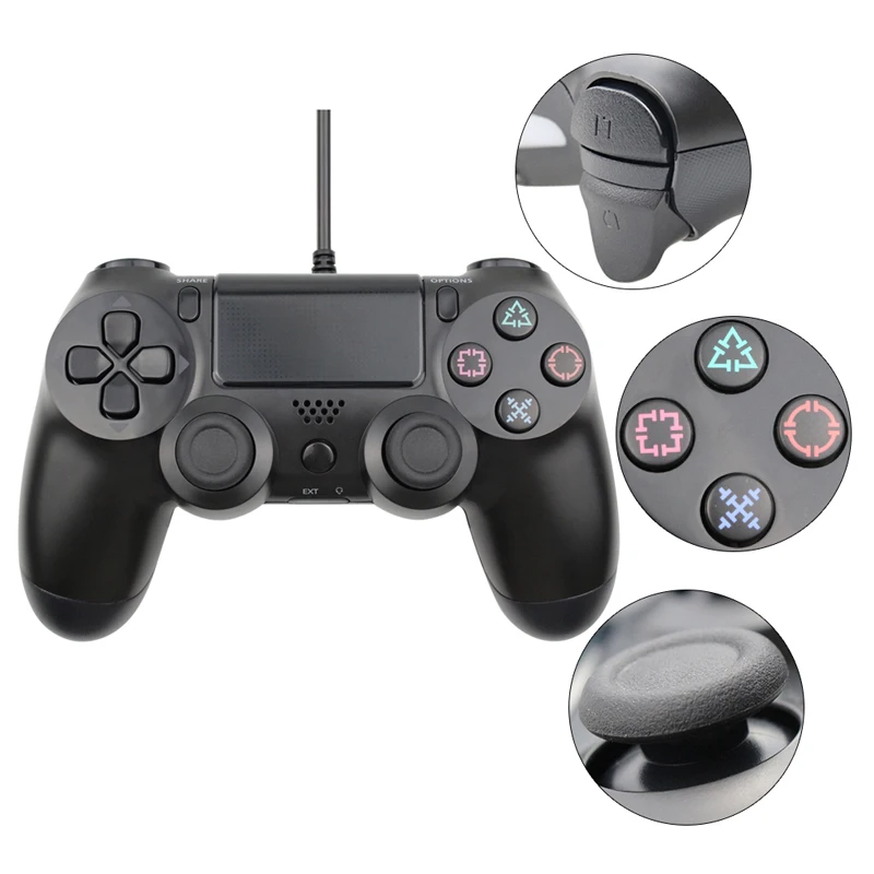 USB проводной джойстик для PS4 контроллер подходит для playstation 4 консоль для Dualshock 4 геймпад для PS3 консоль