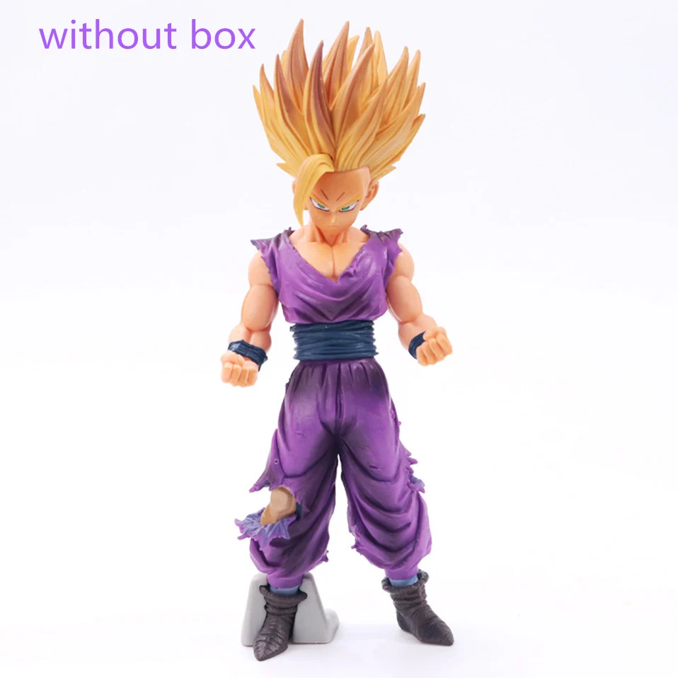 24 см Dragon Ball Z Супер фигурка Супер Саян Сон Гоку ПВХ фигурка модель коллекционные игрушки основной цвет с коробкой подарок для детей - Цвет: without box
