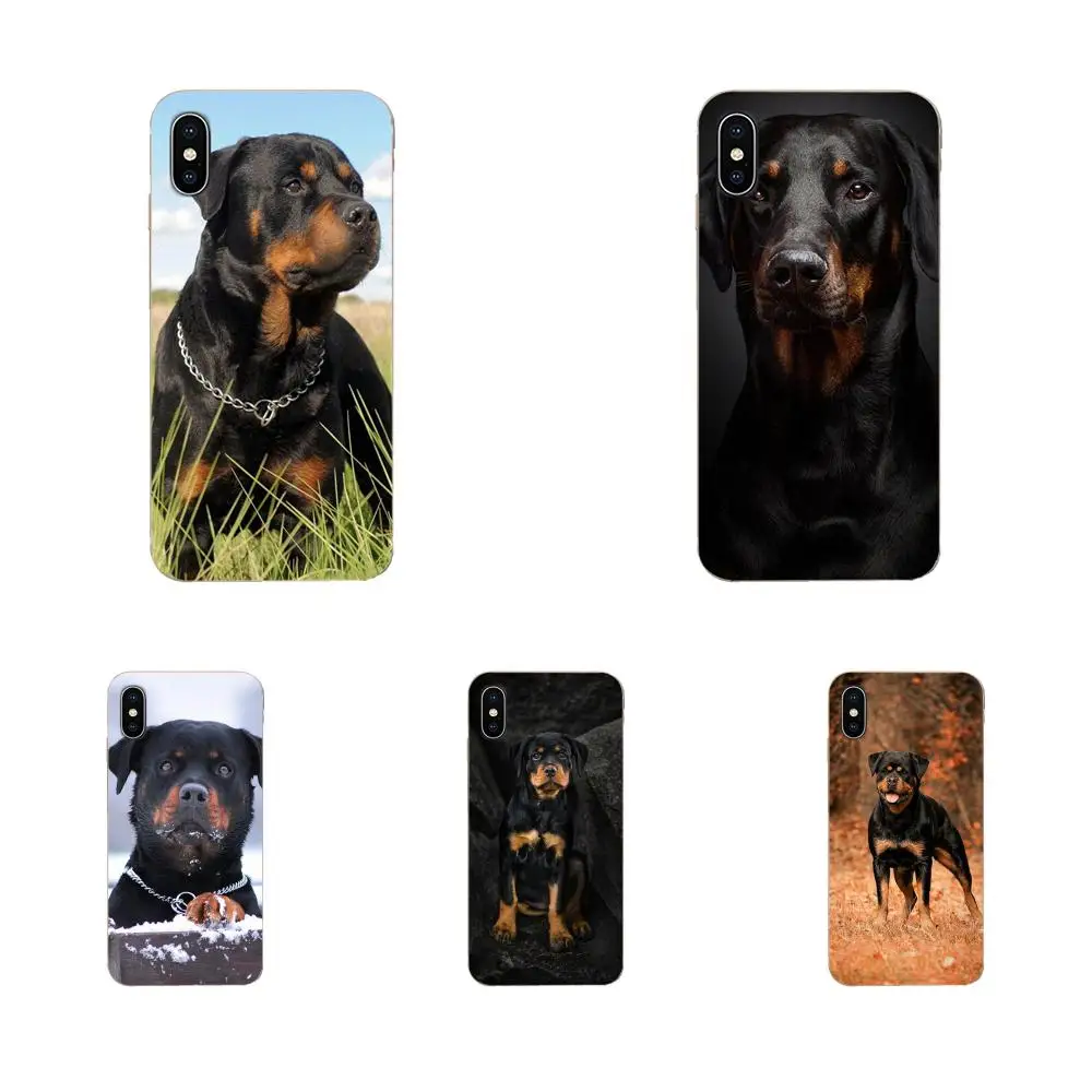 Черными песиками с изображением собаки ротвейлера для htc Desire 530 626 628 630 816 820 830 один