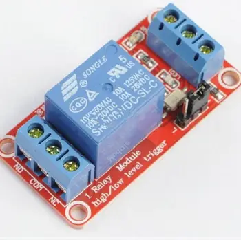 

12V 1 Channel Relay Module Board Shield with optocoupler Support High and Low Level Trigger 1Pcs