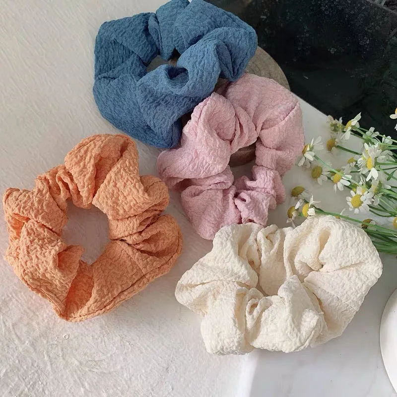 Soft Faux Fur Hair Scrunchies Plush Elastic Hair Bands Women Girls Ponytail Holder Rubber Band Fashion Headwear Hair Accessories hair accessories for brides