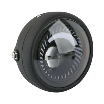 

1pc Pratical 12V Motorcycle Round 6.5" LED Headlight Lamp+Bracket High/Low Beam 6500K 600LM Universal