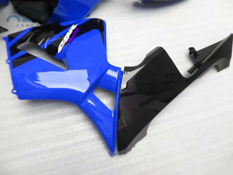 Высокое качество впрыска обтекателя комплект Подходит для Honda CBR600RR 2005 2006 CBR 600 RR 05 06 синий черный пластик обтекатель наборы частей JK30