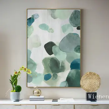 

Abstract Modern Green Marble Texture Backgroud Poster Print Canvas Painting Wall Art Pictures Living Room Home Decor No Frame