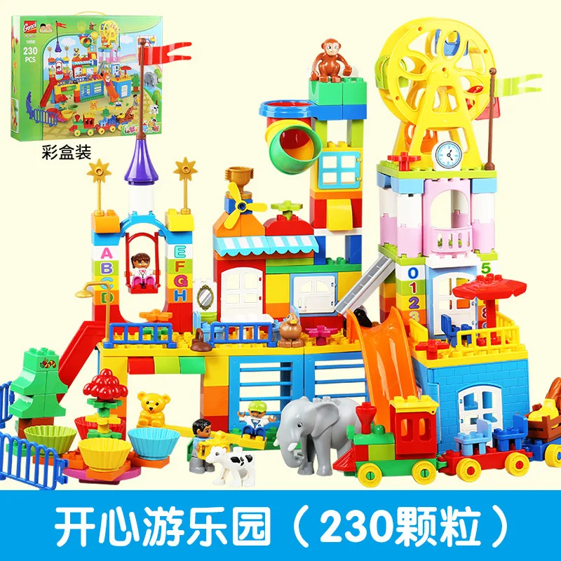 

Dreamy Happy Valley Scene Educational Toy Princess Music Children Large Particles ENLIGHTEN Building Blocks Assembled Theme