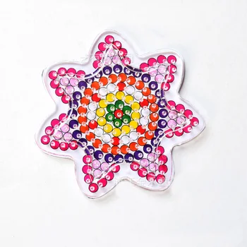 

5PCS 5mm hama beads Clear Pegboards Kits, with Gift 5 Ironing Paper, 1 Patterns Works with hama Beads