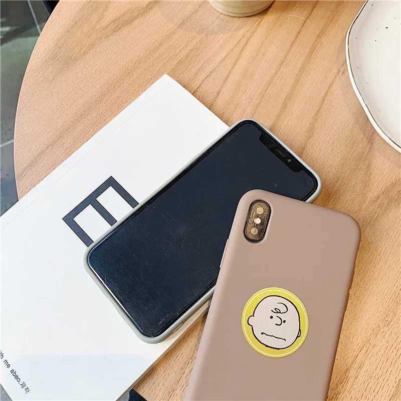 Чехол для iphone Xs MAX XR X 6 6s 7 8 plus с милым щенком из мягкого ТПУ
